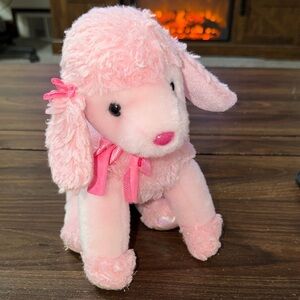 Ty 9” Pinky Plush TY Poodle Toy with Heart TY Tag